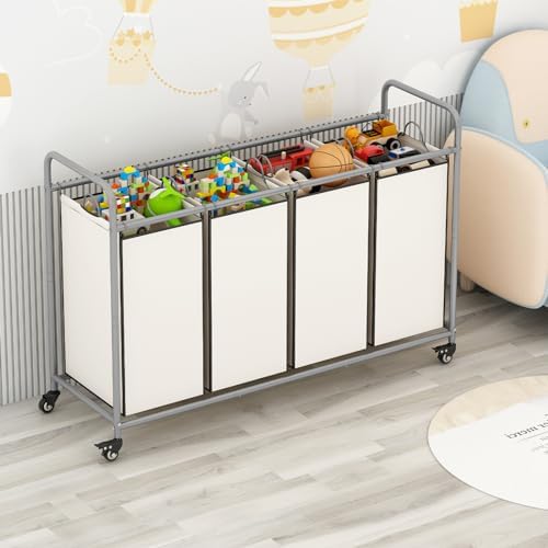 LINZINAR 4 Section Laundry Hamper - Image 2