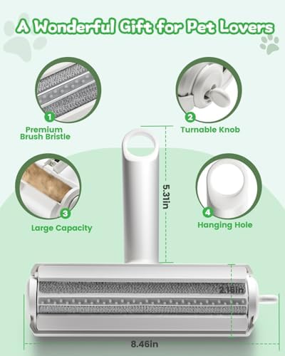 Pet Hair Remover, DAINTIER Reusable Removal Tool Lint Roller - Image 7