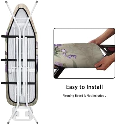 Hummingbird Flower Ironing Board Cover and Padding Standard Size Protective - Image 5