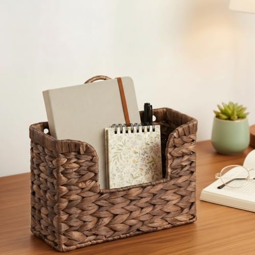Water Hyacinth Coffee Brown Hanging Basket - Image 5