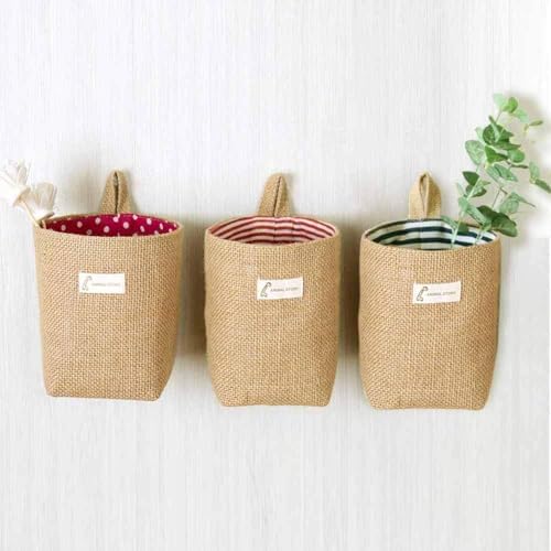 Hanging Basket, 6 Pack Hanging Wall Baskets, Storage Bag - Image 5
