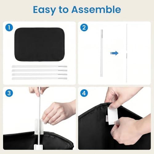 efluky 2 Pack Slim Laundry Basket, Narrow Laundry Hamper - Image 6