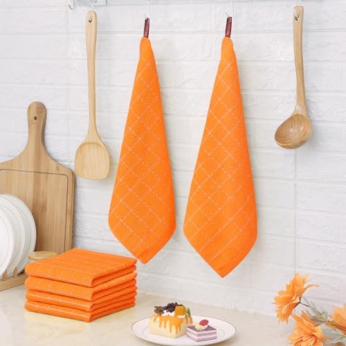 Homaxy 100% Cotton Terry Kitchen Dish Cloths, 8 Pack - Image 6
