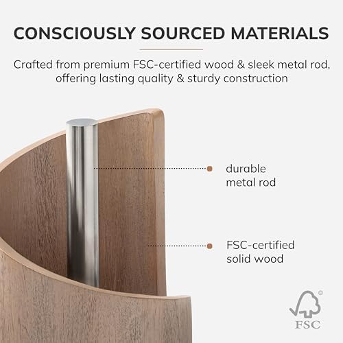 Anji Mountain Wooden Paper Towel Holder - Image 3