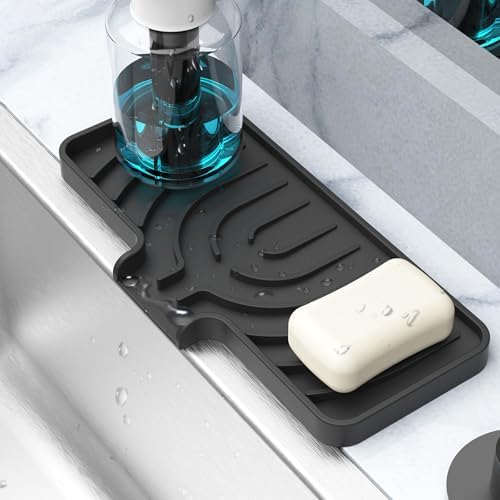 Sponge Holder for Kitchen Sink, Dish Sponge Holder Soap Tray by JIUBAR