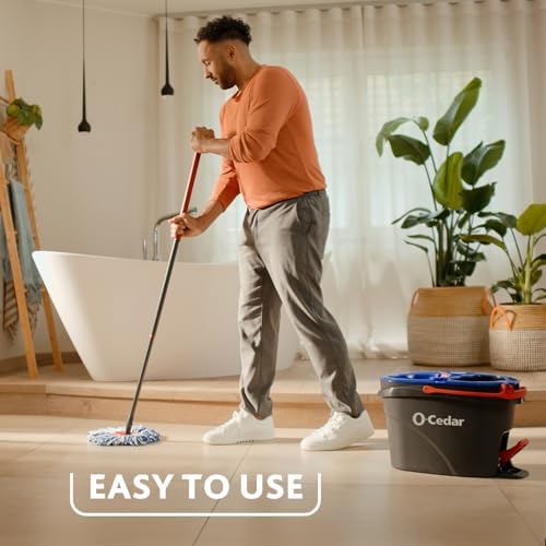 O-Cedar EasyWring RinseClean Microfiber Spin Mop & Bucket Floor Cleaning System - Image 5