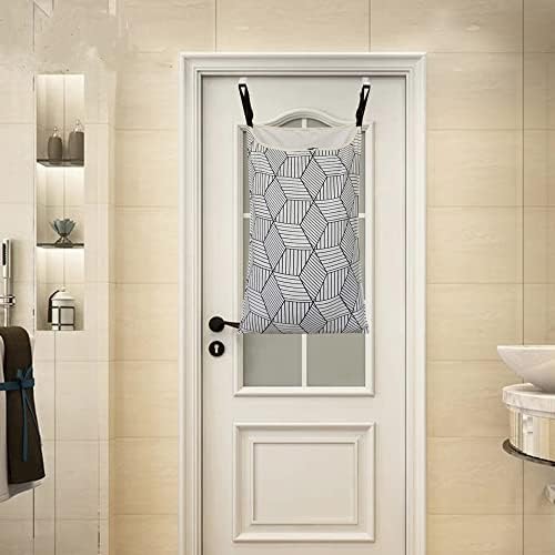 Adjustable Space Saving Door Hanging Laundry Hamper Bag - Image 5