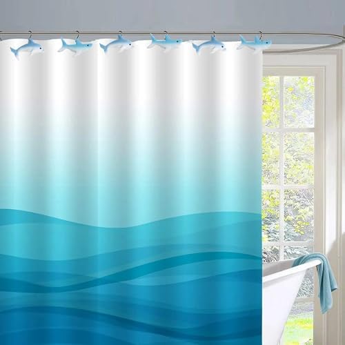 12-Piece Shark Shower Curtain Hooks - Image 6