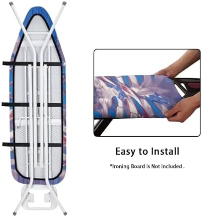 Sugar Skull Ironing Board Cover 15x54 Inch, American Flag July of 4th Elastic - Image 5