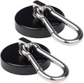 WELLZEER Magnetic Hooks 170lbs Heavy Duty Black Magnet Hooks by WELLZEER