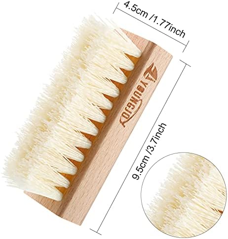 YoungJoy Sneaker Cleaning Brush Shoes Shine Dauber Nylon/Horsehair/Boar Cleaner - Image 2