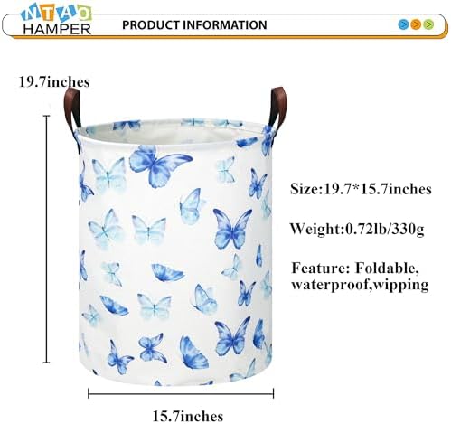 NTAOHAMPER Kids Laundry Hamper, Waterproof Storage Bin, Baby Nursery Hamper - Image 6
