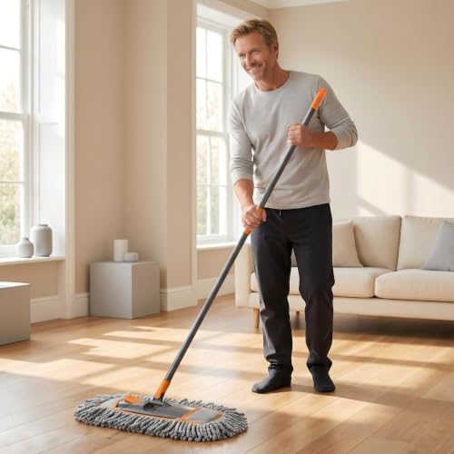 CLEANHOME Microfiber Dust Mop for Hardwood Floor Cleaning - Image 2