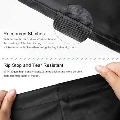 Polecasa Extra Heavy-Duty Laundry Bag 21x24”- Machine Washable Small Storage Bag - Image 2