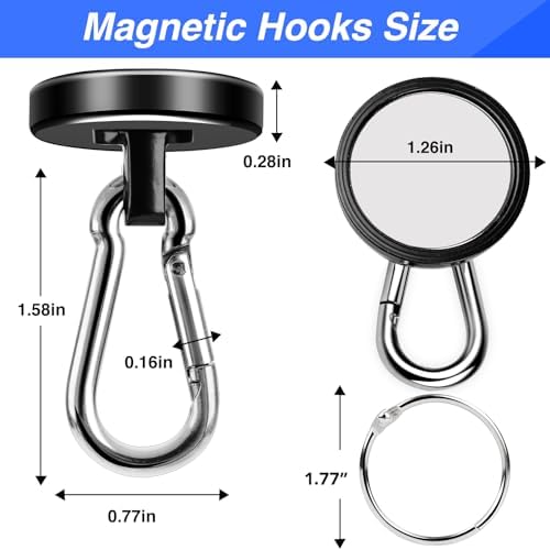 LOVIMAG Magnetic Hooks 110LBS Strong Magnets Cruise 12Pack Magnet - Image 2
