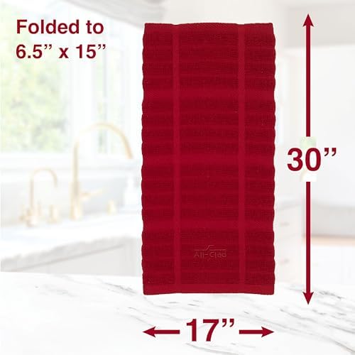 All-Clad Solid Kitchen Towels: Highly Absorbent, Super Soft Long Lasting - Image 3