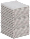 Superio Cotton Terry Washcloths Grey Towels 100% Cotton Cleaning Cloth 16" Rags by Superio