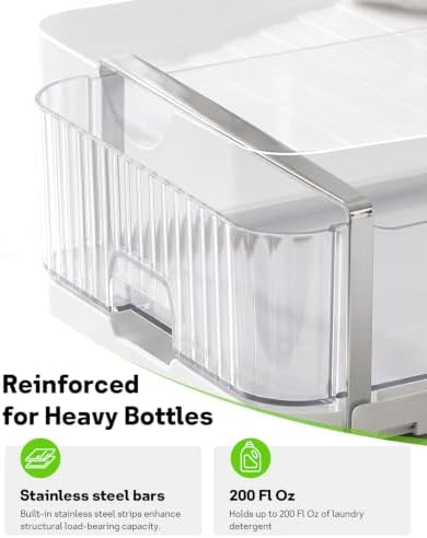 3-in-1 Laundry Detergent Holder + Storage Drawer + Drip Tray - Image 6