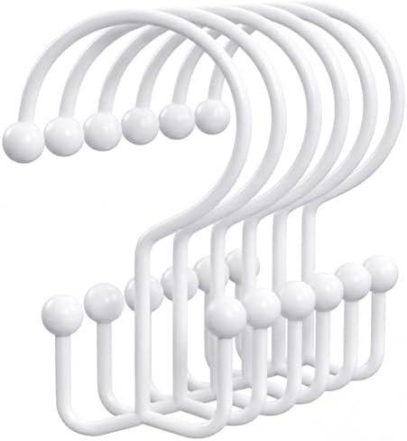 OEH Shower Curtain Hooks, Metal Shower Curtain Rings, Decorative Shower Curtain by OEH