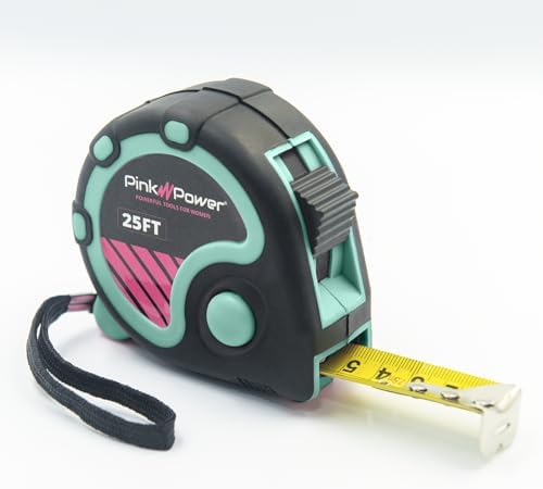 Pink Power 25 ft Blue Tape Measure by PinkPower