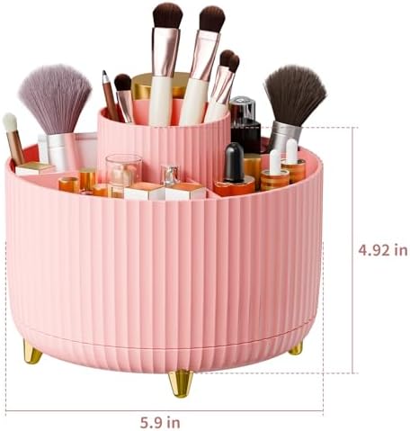 fanado 360° Rotate Makeup Brush Holder Organizer, Makeup Organizers Countertop - Image 4