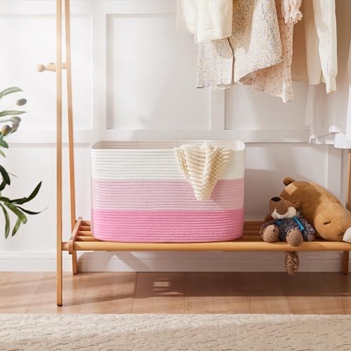 Artfeel Blanket Basket, Rectangle Woven Baskets - Image 4
