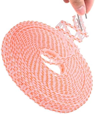 uxcell Windproof Clothesline, 10M 33ft Plastic Non-Slip Clothes Drying Rope - Image 3