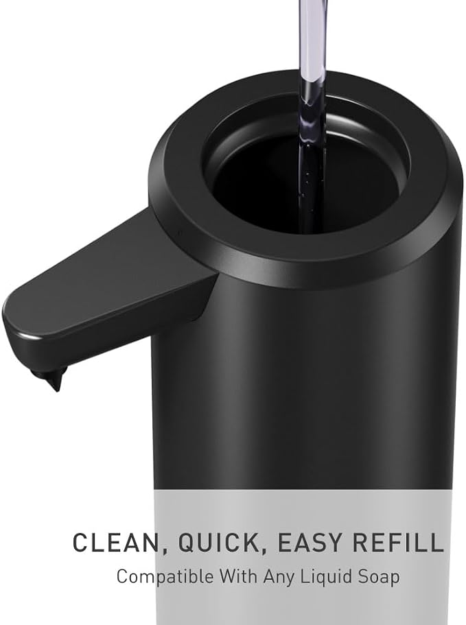 simplehuman Liquid Sensor Pump, 9 oz Automatic Soap Dispenser - Image 4