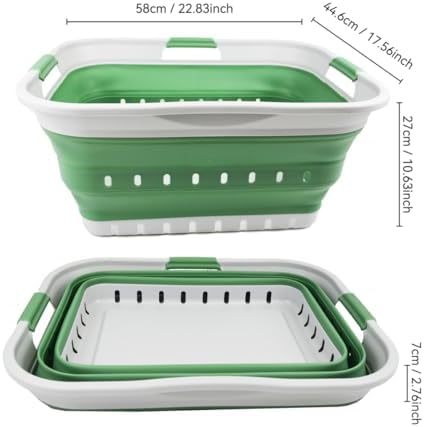 SAMMART 42L Collapsible Plastic Laundry Basket - Image 3