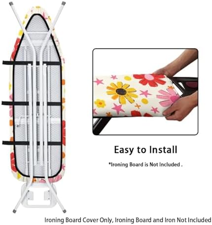 Boho Floral Ironing Board Cover 15x54 Inch Applicable Standard Size Colorful - Image 5