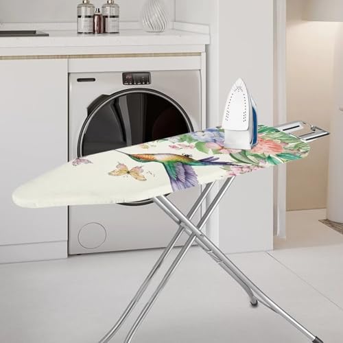 Hummingbird Flower Ironing Board Cover and Padding Heavy Duty Pad Decorative - Image 2