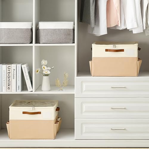 Varhomax Shoe Organizer Box for Closet, Fabric Shoe Storage Bin - Image 3