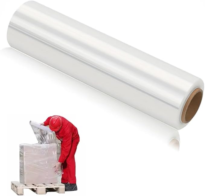 AISEY Stretch Wrap Roll Heavy Duty Plastic Moving Wrap 11.8" X 500FT by AISEY