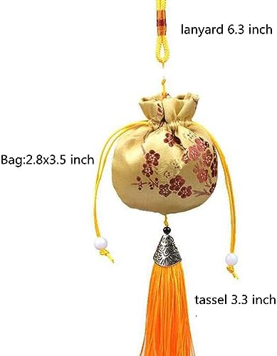 Snadulor 30 Pcs Drawstring Sachet Bags, Chinese Sachet Silk Brocade Coin Bags - Image 2