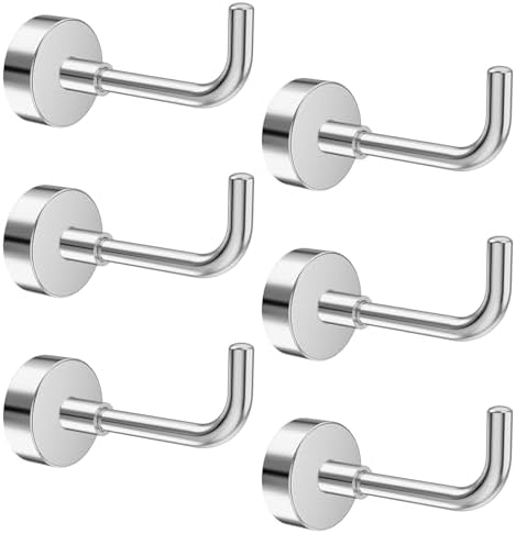 6Pack Heavy Duty Magnetic Hooks, Strong Neodymium Magnetic Hangers by Unknown