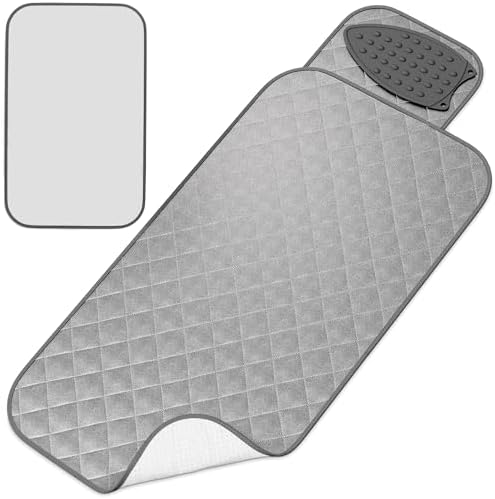 3-Piece Ironing Mat for Table Top, Washer and Dryer, 39.8 x 18.3 in by AZZORI