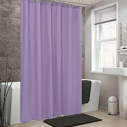 ALYVIA SPRING Waterproof Fabric Shower Curtain Liner Lavender Purple - Image 6