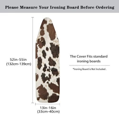 Brown Cow Spot Ironing Board Cover Ironing Board Protector Extra Wide - Image 5
