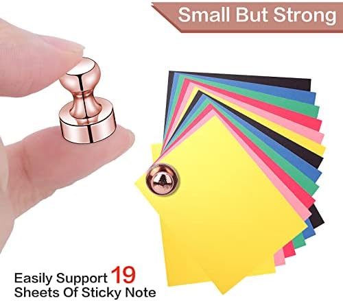 LOVIMAG Fridge Magnets 20Pcs for Refrigerator Whiteboard, Rose Gold - Image 5