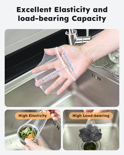 400 Pack Disposable Sink Strainer Bags, Mesh Sink Strainer - Image 4