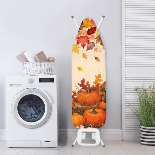 Iron Board Cover and Pad Thanksgiving Pumpkin Print Standard Size Soft Stain - Image 3