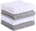 Homaxy 100% Cotton Terry Kitchen Towels, 4 Pack by Homaxy