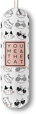 Funny You Me & The Cat, Grocery Bags Holder Organizer by HiLus