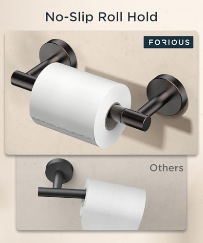 FORIOUS Commercial Toilet Paper Holder Wall Mount Bathroom Tissue Holder - Image 6