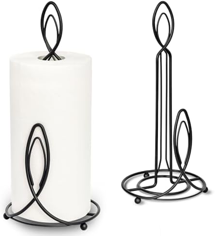 Candle Shaped Paper Towel Holder, Countertop-Decorative Farmhouse Tissue Paper by Megier