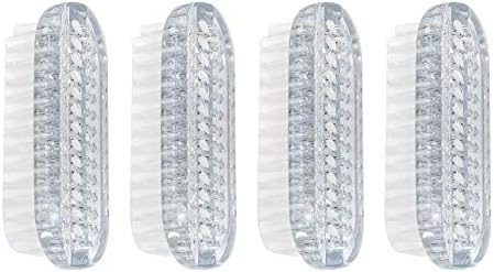 AUEAR, 4 Pack Plastic Fingernail Cleaning Brush Double-Sided Hand Nail Toe by AUEAR