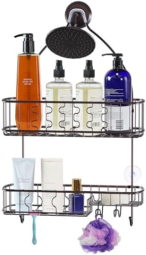 Simple Houseware Bathroom Hanging Shower Head Caddy Organizer - Image 4