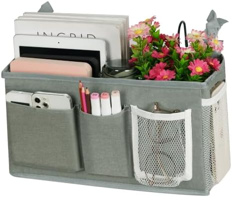 Lilithye Bedside Caddy, Bedside Storage Bag Hanging Organizer by Lilithye