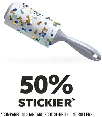 Scotch-Brite Extreme Clean Lint Roller, 200 Sheets Total, 2 Pack - Image 4
