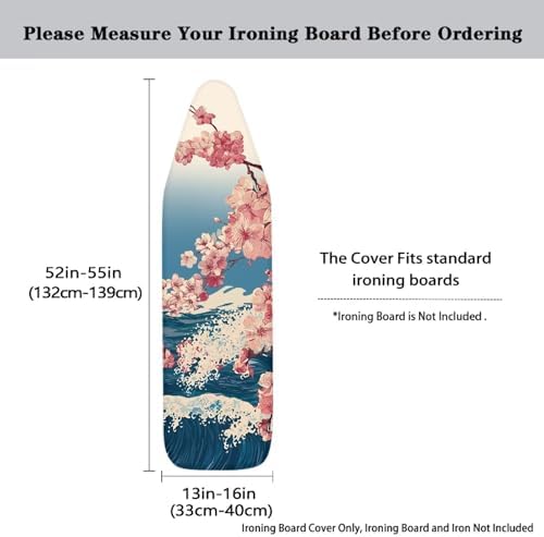 Japanese Cherry Blossom Ironing Board Cover Non-Slip Iron Board Covers - Image 5